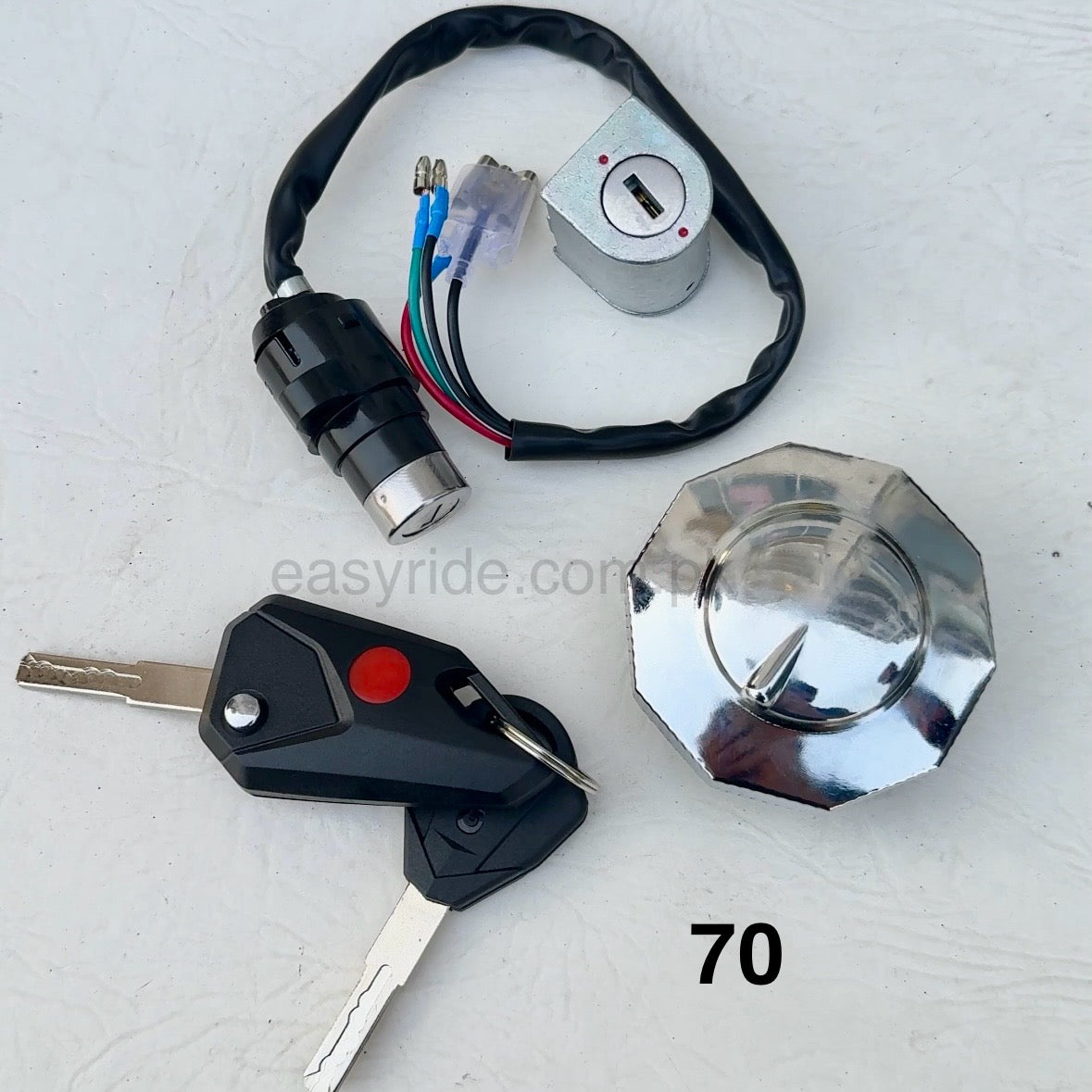 Flippable Key 3-in-1 Switch Set for Motorcycles