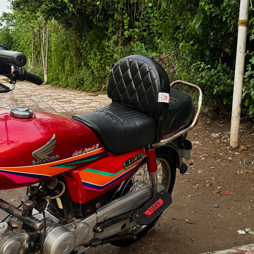 Bike Back Rest - Comfortable Back Support (Model-Specific)