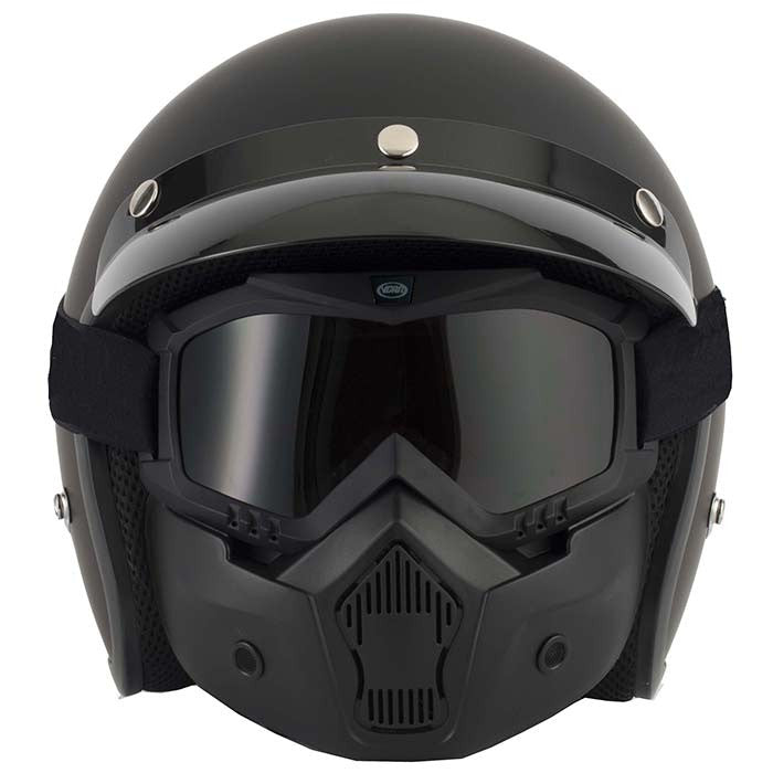 Bike Face Mask with Goggles – UV Protection & Smog Filter with Adjustable Strap