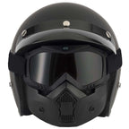 Bike Face Mask with Goggles – UV Protection & Smog Filter with Adjustable Strap